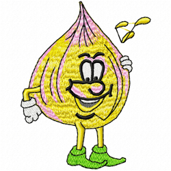 Funny Veggies Embroidery Design 9
